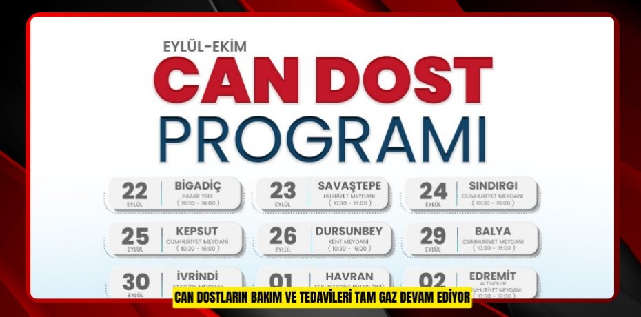 CAN DOSTLARIN BAKIM VE TEDAVİLERİ TAM GAZ DEVAM EDİYOR