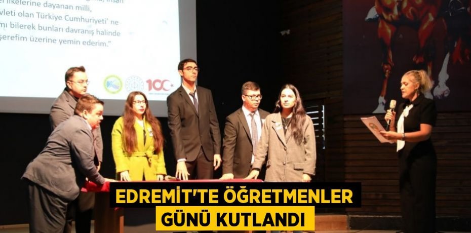 Edremit’te Öğretmenler Günü kutlandı