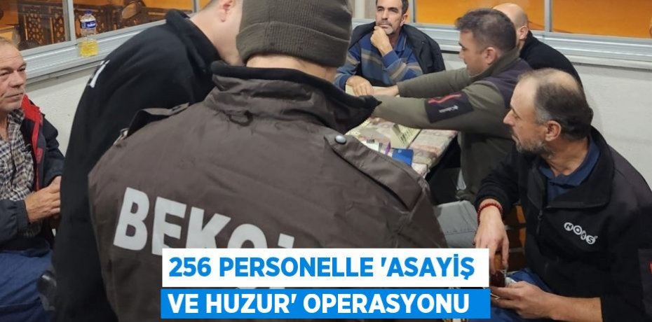 256 personelle ‘Asayiş ve Huzur’ operasyonu 