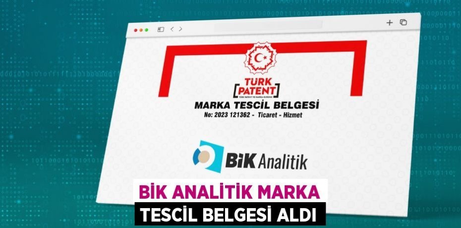 BİK Analitik marka tescil belgesi aldı