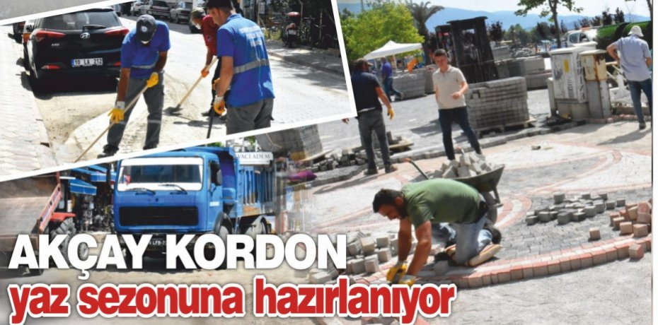 Akçay Kordon yaz sezonuna hazırlanıyor