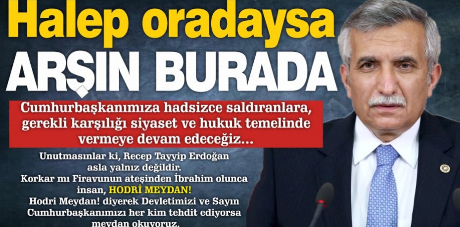 "HALEP ORADAYSA ARŞIN BURADA"