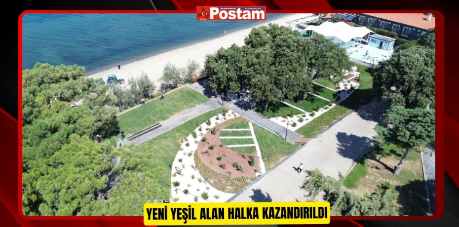 Yeni yeşil alan halka kazandırıldı  