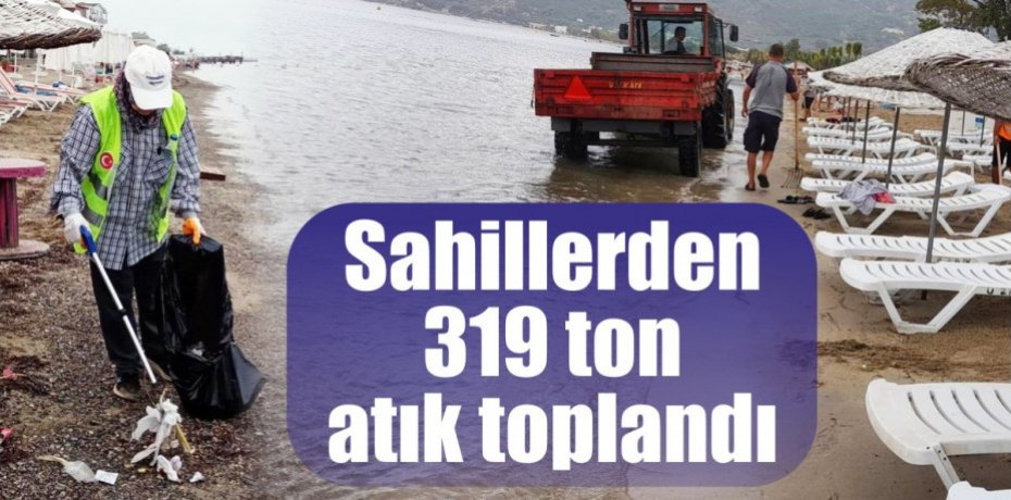 Sahillerden 319 ton atık toplandı