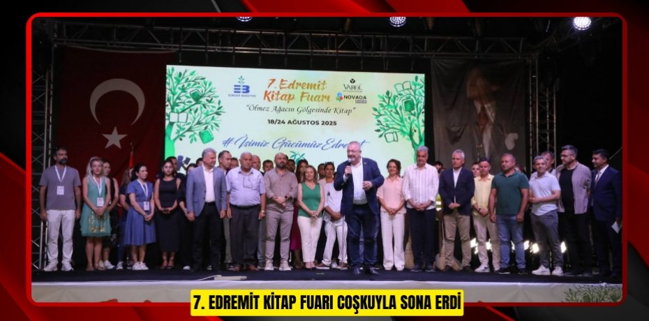 7. EDREMİT KİTAP FUARI COŞKUYLA SONA ERDİ