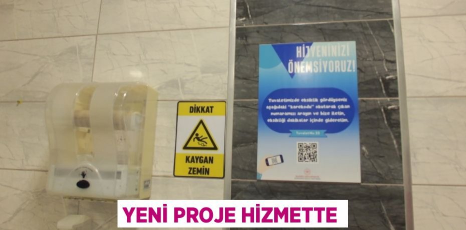 Yeni proje hizmette