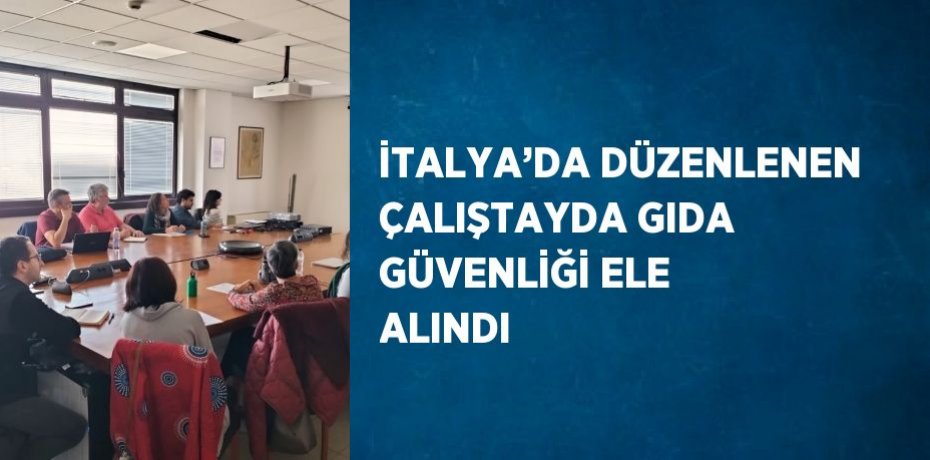 İTALYA’DA DÜZENLENEN ÇALIŞTAYDA GIDA GÜVENLİĞİ ELE ALINDI