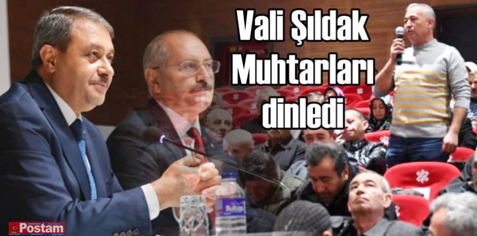Vali Şıldak Altıeylül İlçesinde Muhtarları Dinledi
