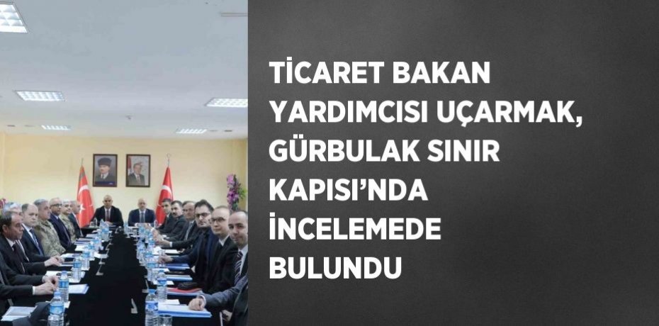 TİCARET BAKAN YARDIMCISI UÇARMAK, GÜRBULAK SINIR KAPISI’NDA İNCELEMEDE BULUNDU