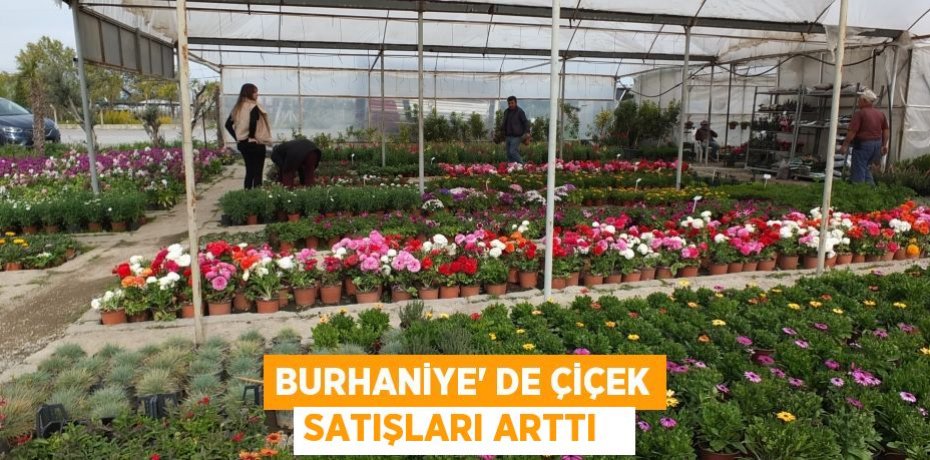Burhaniye’ de çiçek satışları arttı  