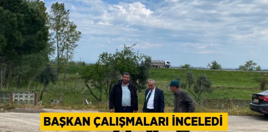BAŞKAN ÇALIŞMALARI İNCELEDİ