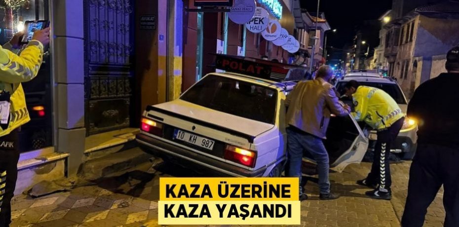 Kaza üzerine kaza yaşandı