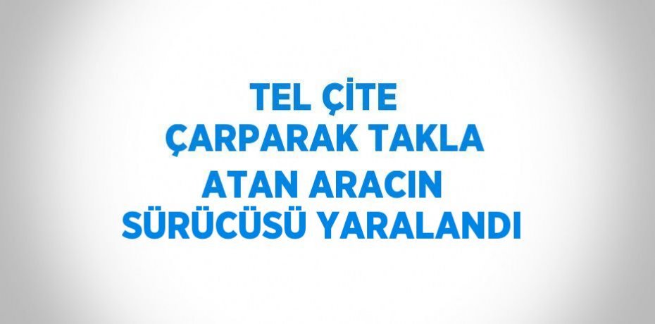 TEL ÇİTE ÇARPARAK TAKLA ATAN ARACIN SÜRÜCÜSÜ YARALANDI