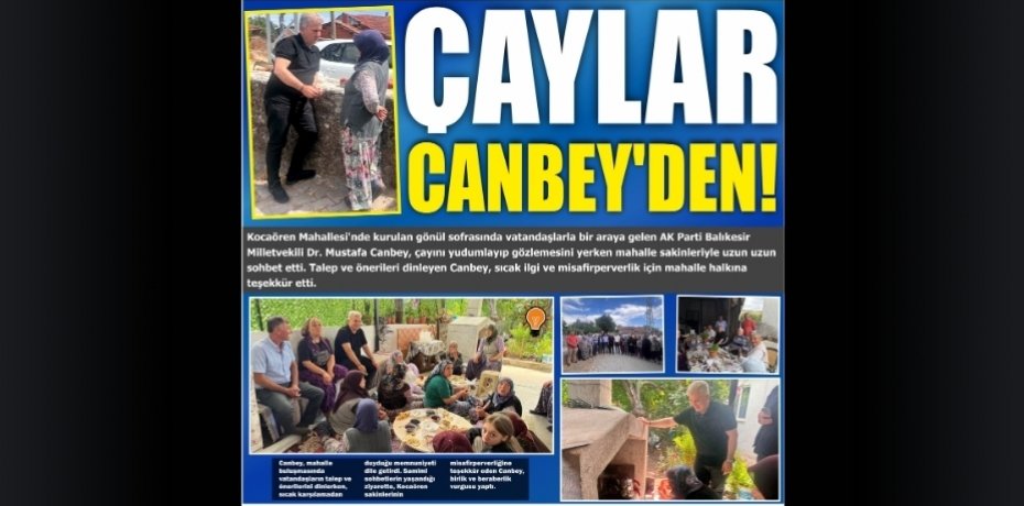 ÇAYLAR CANBEY'DEN!