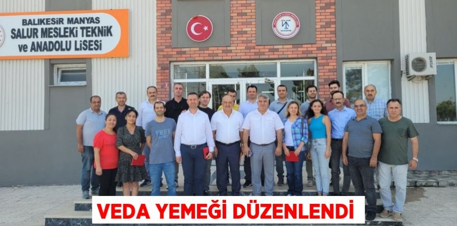 Veda yemeği düzenlendi
