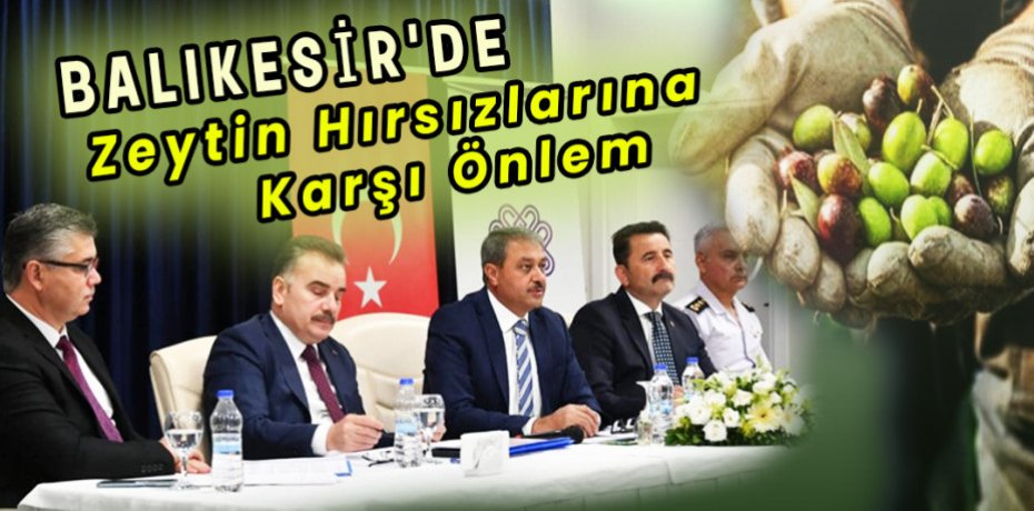 Balıkesir'de zeytin hırsızlarına karşı önlem