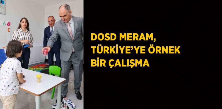 DOSD MERAM, TÜRKİYE’YE ÖRNEK BİR ÇALIŞMA