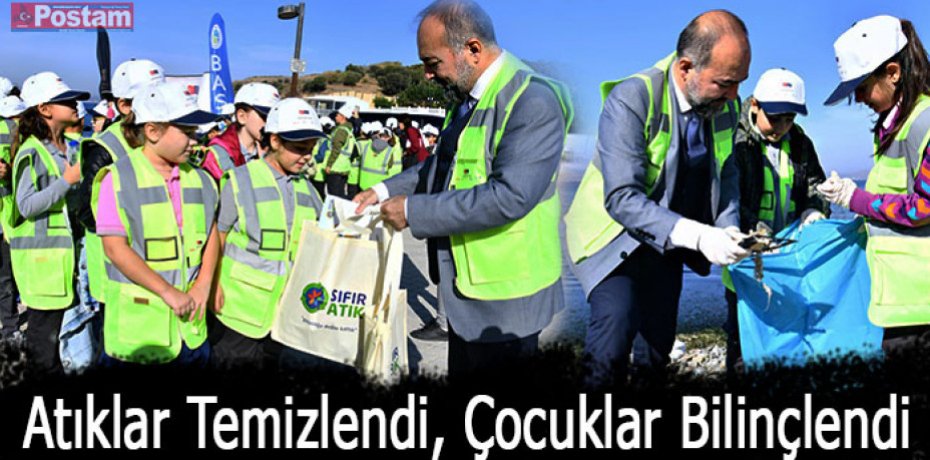 Atıklar temizlendi, çocuklar bilinçlendi