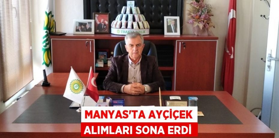 MANYAS'TA AYÇİÇEK ALIMLARI SONA ERDİ