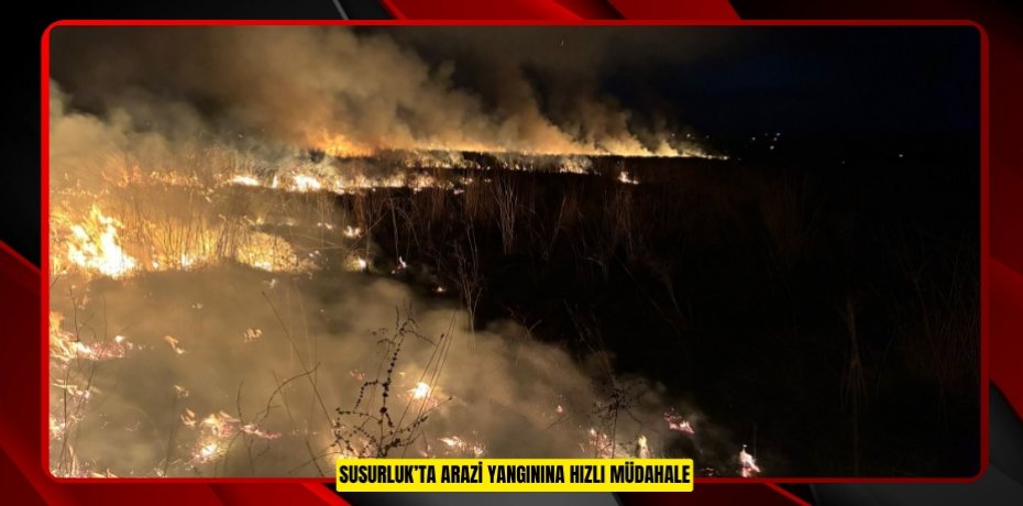 Susurluk’ta arazi yangınına hızlı müdahale