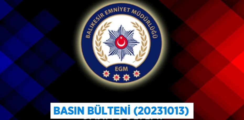 Basın Bülteni (20231013)