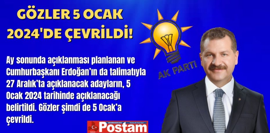 Gözler 5 Ocak 2024'de çevrildi!