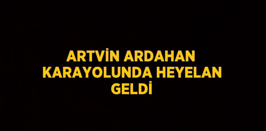 ARTVİN ARDAHAN KARAYOLUNDA HEYELAN GELDİ