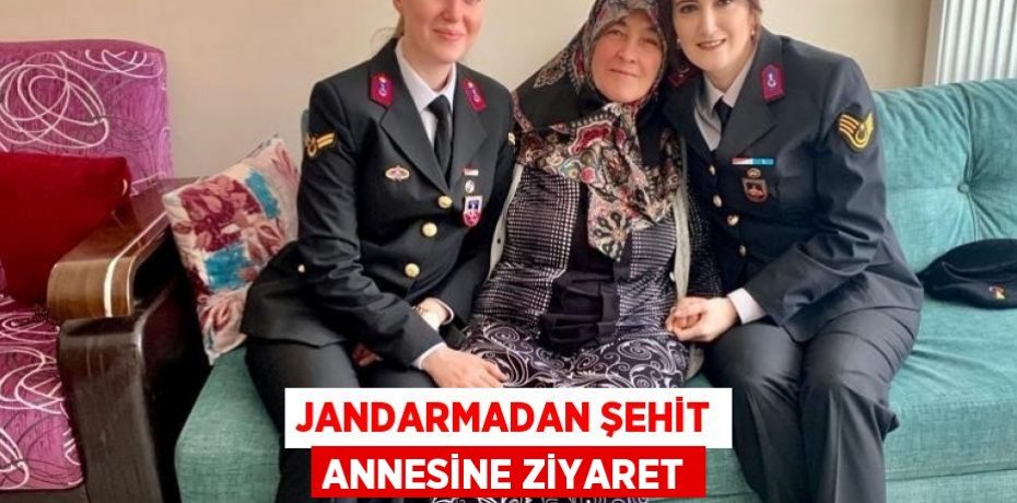 JANDARMADAN ŞEHİT ANNESİNE ZİYARET