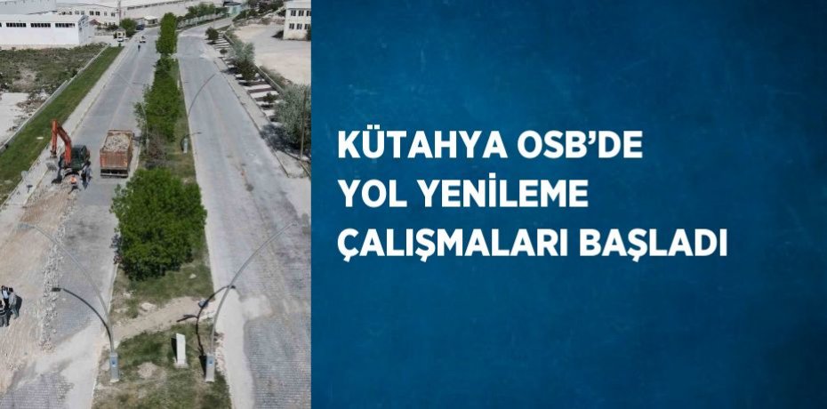 KÜTAHYA OSB’DE YOL YENİLEME ÇALIŞMALARI BAŞLADI