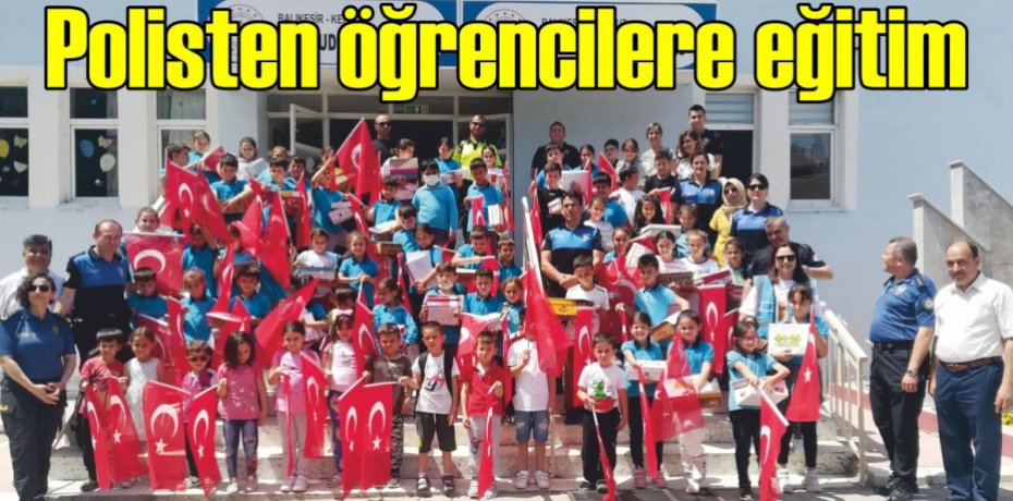 Polisten öğrencilere eğitim