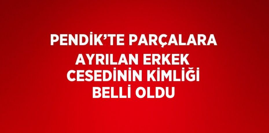 PENDİK’TE PARÇALARA AYRILAN ERKEK CESEDİNİN KİMLİĞİ BELLİ OLDU