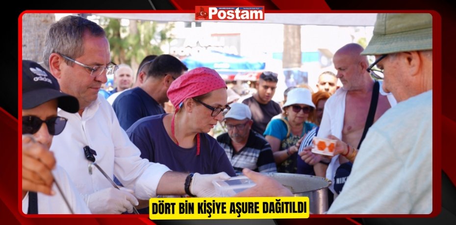 DÖRT BİN KİŞİYE AŞURE DAĞITILDI