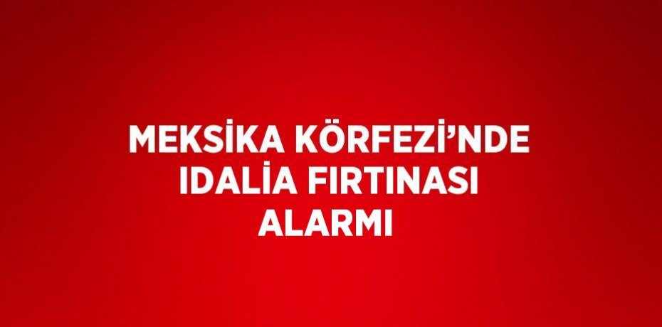 MEKSİKA KÖRFEZİ’NDE IDALİA FIRTINASI ALARMI