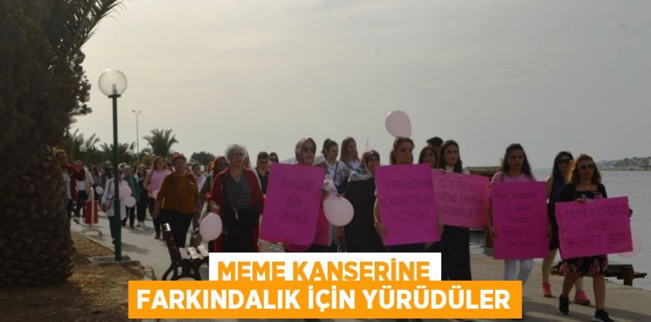 MEME KANSERİNE FARKINDALIK İÇİN YÜRÜDÜLER