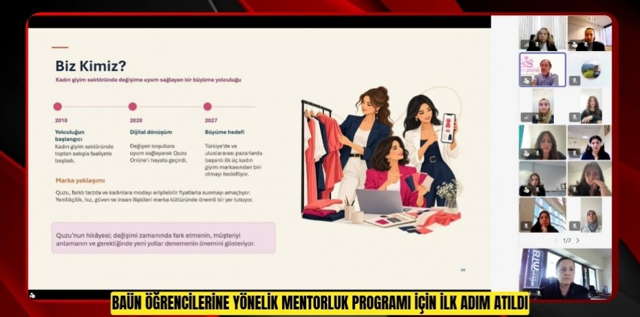 BAÜN ÖĞRENCİLERİNE YÖNELİK MENTORLUK PROGRAMI İÇİN İLK ADIM ATILDI