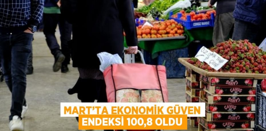 MART’TA EKONOMİK GÜVEN ENDEKSİ 100,8 OLDU