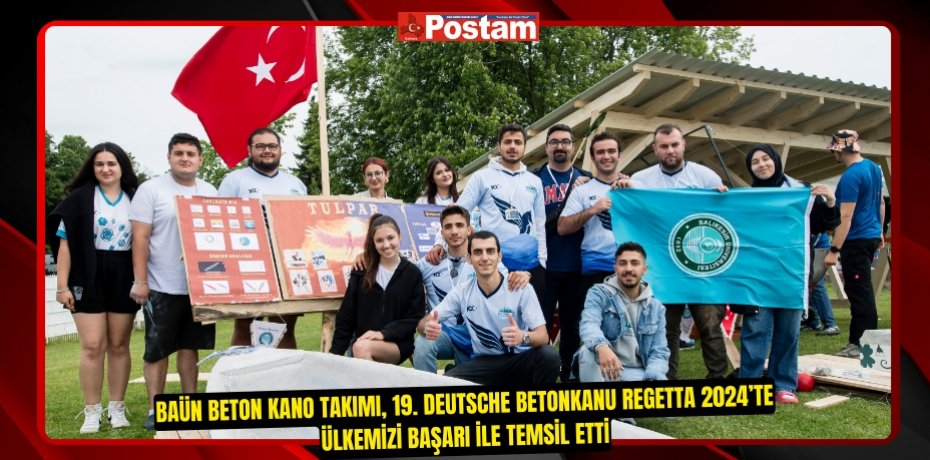 BAÜN Beton Kano Takımı, 19. Deutsche BetonKanu Regetta 2024’te Ülkemizi Başarı ile Temsil Etti