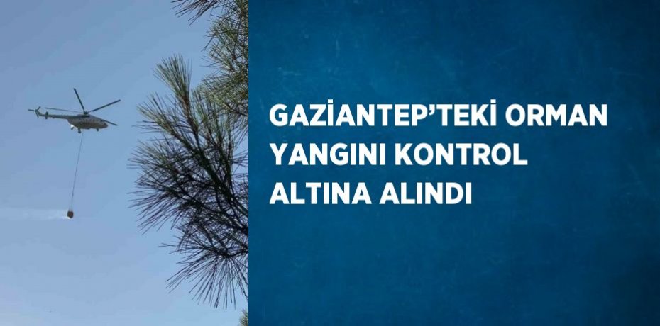 GAZİANTEP’TEKİ ORMAN YANGINI KONTROL ALTINA ALINDI