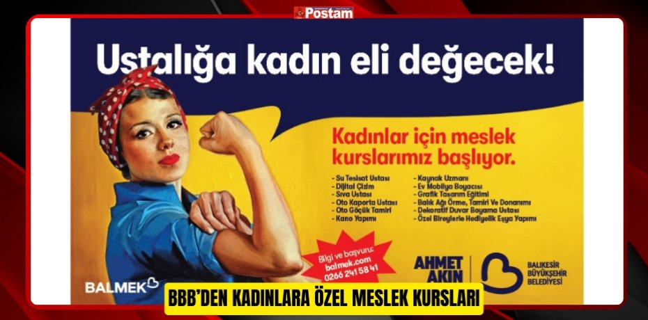 BBB’DEN KADINLARA ÖZEL MESLEK KURSLARI