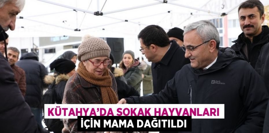 KÜTAHYA’DA SOKAK HAYVANLARI İÇİN MAMA DAĞITILDI