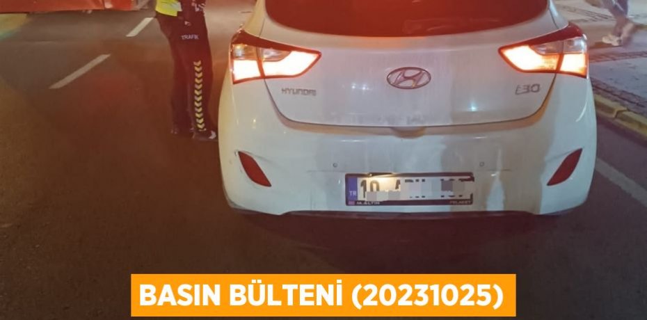 Basın Bülteni (20231025)