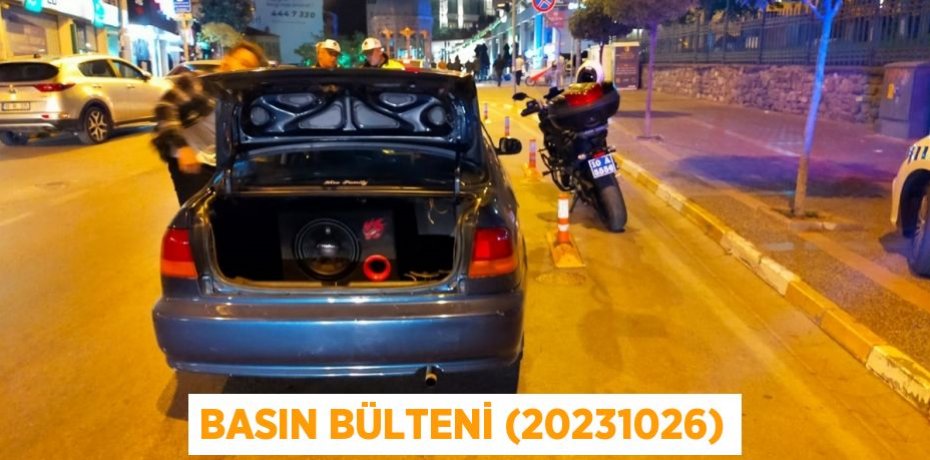 Basın Bülteni (20231026)