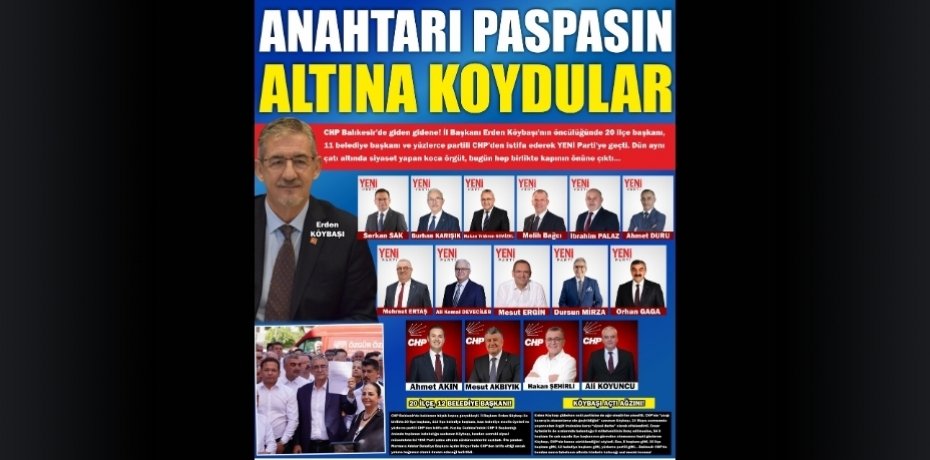 ANAHTARI PASPASIN ALTINA KOYDULAR