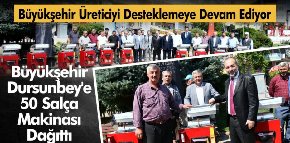 Büyükşehir Üreticiyi Desteklemeye Devam Ediyor