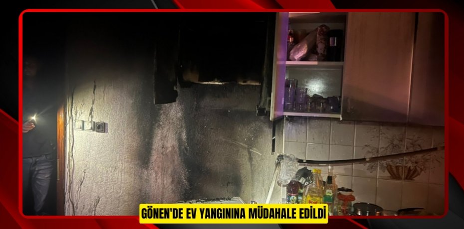 Gönen'de ev yangınına müdahale edildi