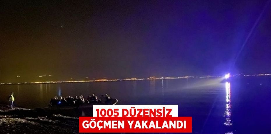1005 düzensiz göçmen yakalandı