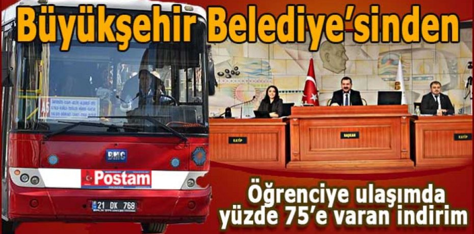 Öğrenciye ulaşımda yüzde 75 indirim