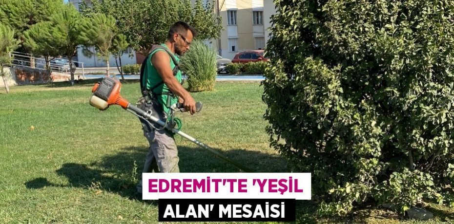 Edremit'te 'Yeşil Alan' mesaisi