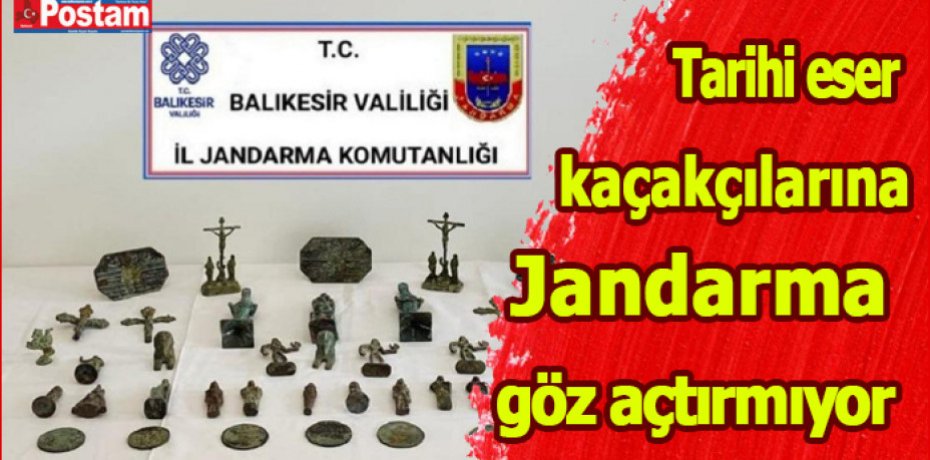 Tarihi eser kaçakçılığına Jandarma göz açtırmıyor