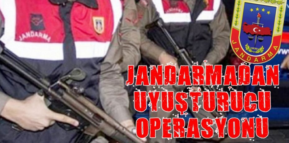 JANDARMADAN UYUŞTURUCU OPERASYONU